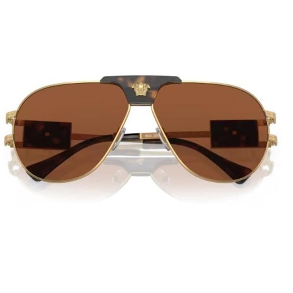 NEW VERSACE AVIATOR SUNGLASSES - Picture 3 of 4